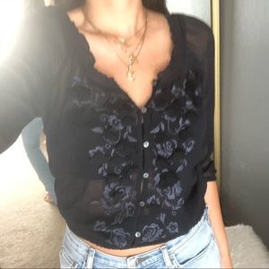 Sheer Abercrombie Blouse